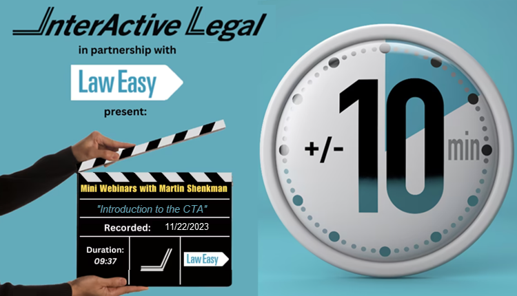 InterActive Legal LawEasy Mini Webinar